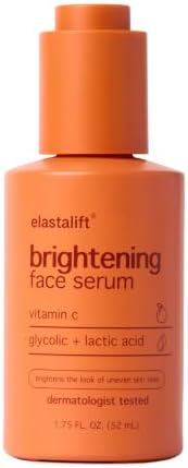 Elastalift Vitamin C Facial Serum For Age Spots, Wrinkles, & Expression Lines. Anti-Aging Face Serum W/Vitamin C & Hyaluronic Acid Brightens Skin To Promote Healthier Skin Complexion, 1.75 Fl Oz