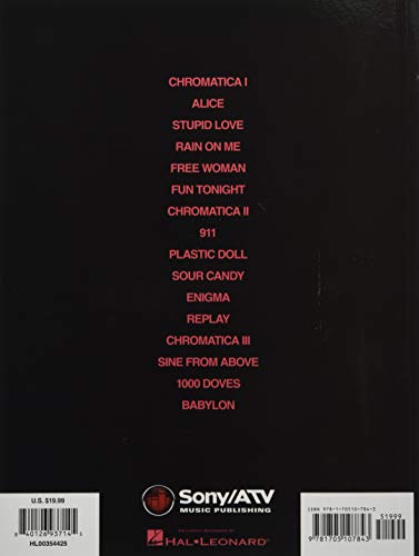 Lady Gaga - Chromatica Songbook Featuring Piano/Vocal/Guitar Arrangements