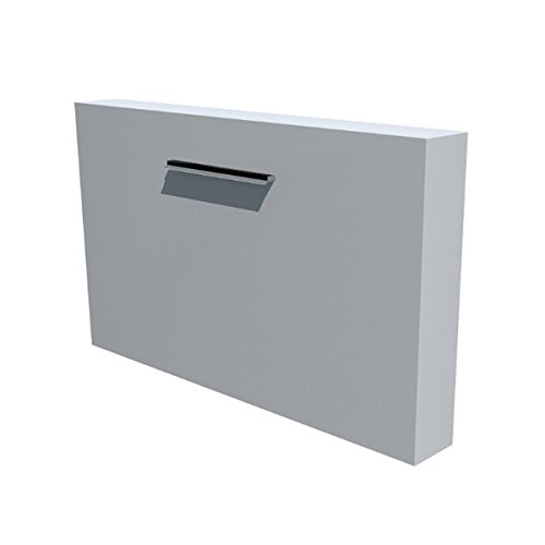 Adezz 250cm Aluminium Free-standing Wall Water Feature/Garden Waterfall - Black Grey