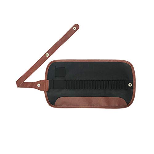 1 peça 24 compartimentos estojo de lona para enrolar lápis estojo de enrolar bolsa de enrolar caneta organizador porta-lápis de carvão bolsa de enrolar para artista pintor preto