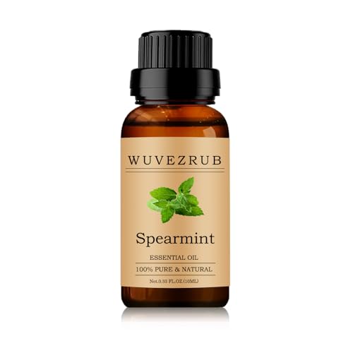 Spearmint Essential Oils 10ML 100% Pure and Natural Essential Oil for Aromatherapy Diffuser - 0.33 Fl Oz/Spearmint