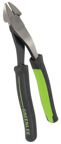 Greenlee 0251-08Am High Leverage Diagonal Cutting Pliers, Angled Molded Grip, 8" #TOP2