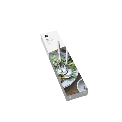 Foto von WMF Nuova Salatbesteck 30 cm, groß, Salatgabel und Servierlöffel, Cromargan Edelstahl poliert, spülmaschinengeeignet