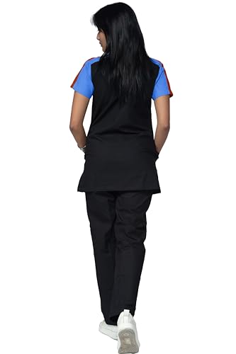 Image of UNIFORM CRAFT Female Scrub Suit Designer DSDX04 - Ideal for Doctors, Dentists and Healthcare Professionals