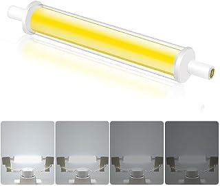 R7S LED 118mm Dimmable, 7.7W 220-240V Warm White 3000K 850LM R7S LED Bulbs, Equivalent for 100W J118 R7S Halogen Bulbs, No Flicker, 2PCS