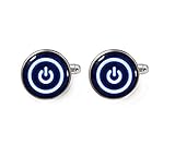 Manschettenknöpfe Elf Computer Geek Geschenk Nerd Manschettenknöpfe Power Button Gamer Manschettenknöpfe Geek Schmuck Power Symbol Ingenieur Manschettenknöpfe