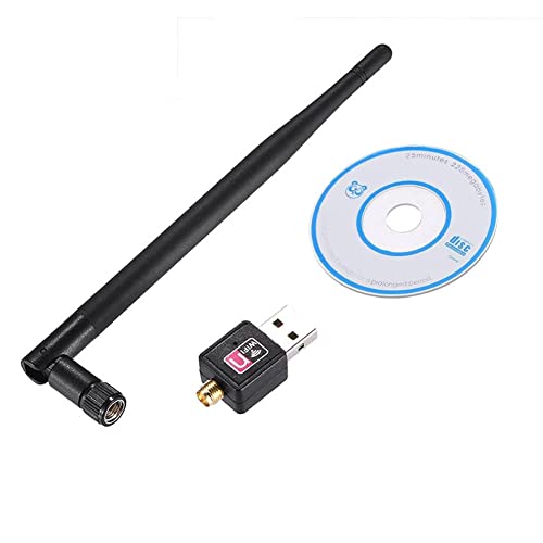 Image of USB WiFi Dongle 600Mbps Wireless Adapter 802.11n /g /b with Antenna Compatible with Desktop, Laptop, PC. (DHV-ADP-0174)