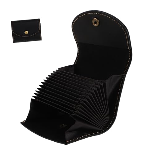 Hemoton Mens Credit Card Wallet Minimalist Card Holder Organized Layout Snap Closure