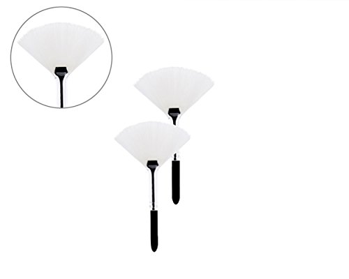 Dermal Vital ° Pincel de lavado para pestañas, champú para pestañas, extensión de pestañas, limpieza de pestañas, supersuave, color blanco (10 unidades)