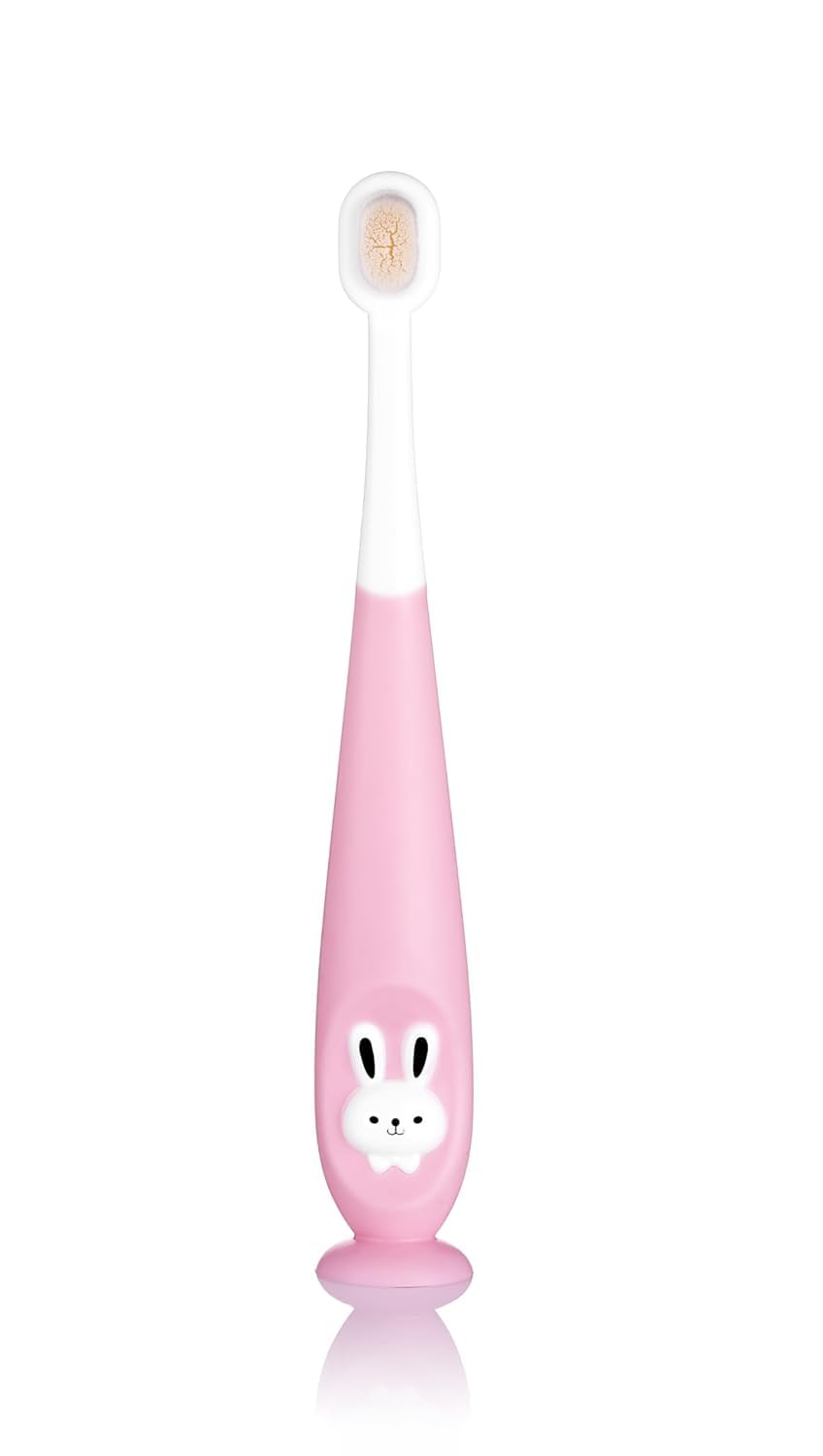 Kids Toothbrush Cute Microfiber Soft Tooth Brush, Extra Soft Bristles Toothbrush For 3-6 Years Old Children, Manual Toothbrush For Kids -Pink(1 Pcs)-image-4