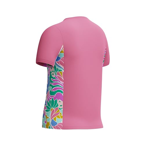 Image of Speedo Girls' Uv Swim Shirt Short Sleeve Printed Rashguard