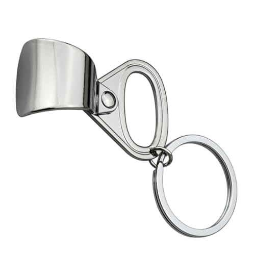 DECOMELODY Llavero Abridor de Botellas Metálico Forma de Anillo Diseño Creativo Multifuncional para Llaves y Mochilas Accesorio Resistente y Práctico