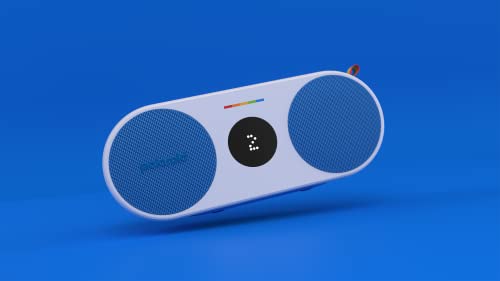 Polaroid P2 – Enceinte Bluetooth sans Fil Rechargeable avec IPX5 et Double jumelage stéréo - Bleu