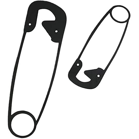 Large Hanging Metal Safety Pins Laundry Room Wall Decor - 12''&8'' Safety Pins, Simulation Art Pin Ornament Suitable for Laundry, Toilet, Bedroom Cover