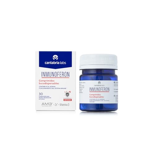 Cantabria Labs Inmunoferon Bucodispersables 30 comprimidos – Complemento Alimenticio para Defensas – Con AM3®, Vitamina D y Zinc, ingredientes que contribuyen al funcionamiento del sistema inmune.