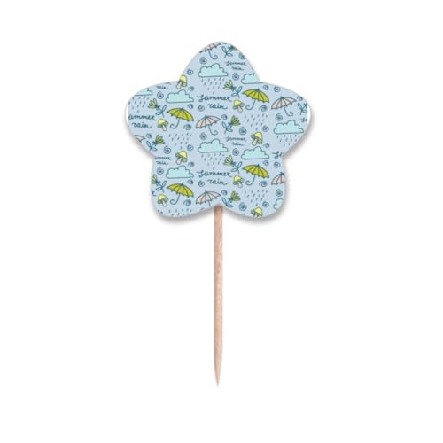 Cupcake Picks Nuage et Étoile pour Décoration de Table d'Anniversaire Enfant - 2