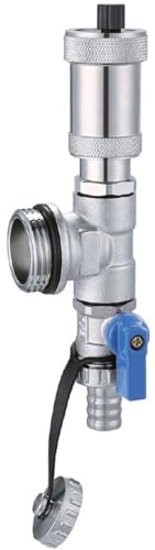 AQUA HEATING Vanne De Purge Et Robinet De Vidange Pour Distributeur Circuit Chauffage Purgeur Radiateur Distributeur Bleu