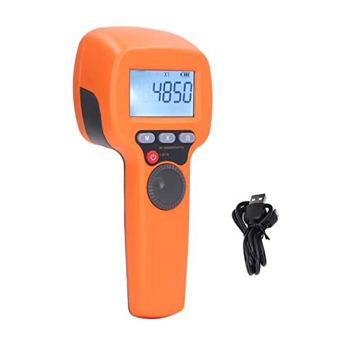 Digital Handheld Stroboscope Measuring 60-99999RPM, Non Contact LED Flash Strobe Tachometer, High Accuracy 0.001% Rechargeable LED Flash Strobe Speedometer for HVAC Motor Printing