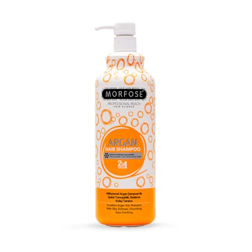 Morfose 2in1 Argan Shampoo 1000ml – Pflegeshampoo für gefärbtes & gesträhntes Haar – Glanz, Farbschutz & leichte Kämmbarkeit mit Arganöl