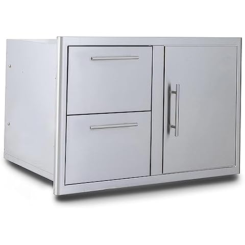 Blaze 32-Inch Stainless Steel Access Door & Double Drawer Combo - BLZ-DDC-R-LTSC Cover