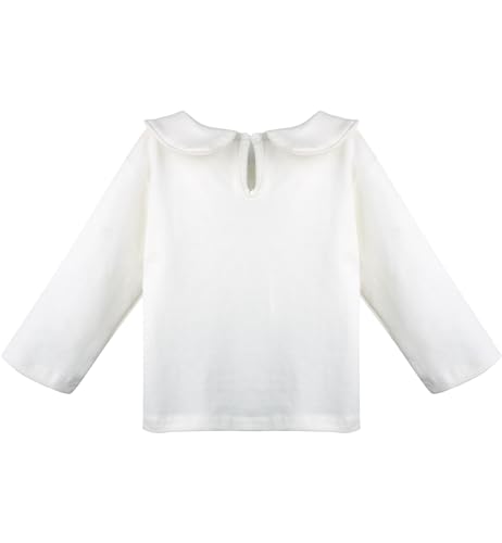 Image of Toddler Little Girls Doll Collar Long Sleeve T-Shirt