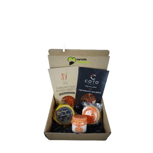 Cesta de Regalo para Empresas Gourmet con Paleta Ibérica de Bellota, Lomo Ibérico, Queso Añejo de Barros, Tarro de Recrema – Corazón Extremeño