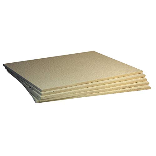 Materiali refrattari - Lastra 607 (0,5m x 0,4m x 25mm) x 6 pezzi