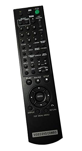 Replaced Remote Control Compatible for Sony SLV-D281 SLVD300P SLV-D201P SLVD370P HTV3000DP YSP4000BL SLVD350P TV DVD VCR Combo Player