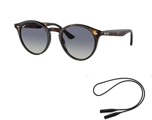 Ray-Ban RB2180 Sunglasses Bundle: RB 2180 710/4L Light Havana Light Grey Gradie and Universal Anti-slip Silicone Leash2