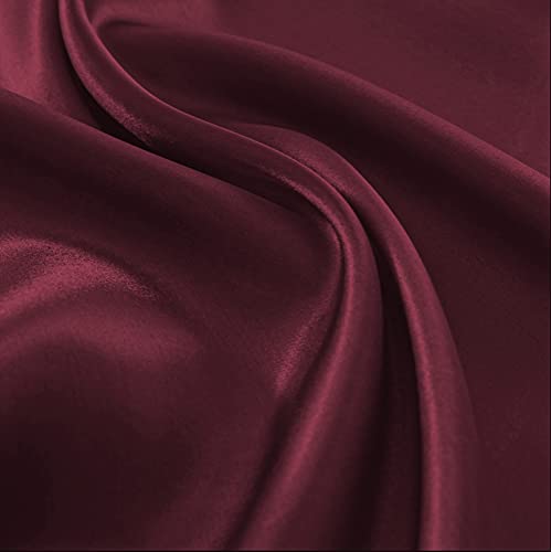 Set Di 2 Federe In Raso 50 X 80 Cm Bordeaux, Federa Cuscino Letto Morbida E Setosa Al Tatto, Chiusura A Busta, Antiacaro E Ipoallergico, Protezione Capelli E Pelle & Antirughe - 6