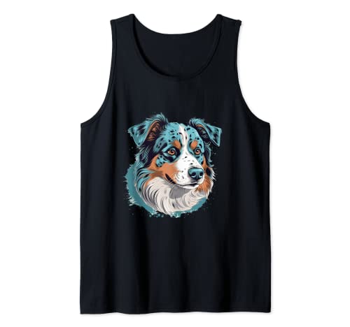 Furry Companions: Australian Shepherd Canine Tank Top