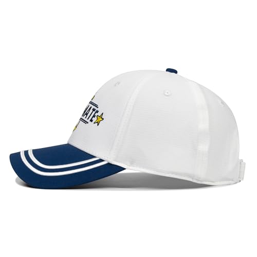 Image of Captain and First Mate Hat for Men Women, Cool Gifts for Boat Owners or Costume, White /Blue