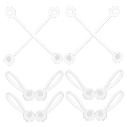 KALLORY 100pcs Tag Buckle Latch for Clothes Tag Fastener Loop Fastening Straps