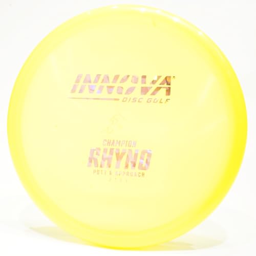 Innova Champion Rhyno - Rancho Disc Golf Putter & Approach Disc, Pick Color/Weight [Stamp & Exact Color May Vary] Yellow 167-169 Grams