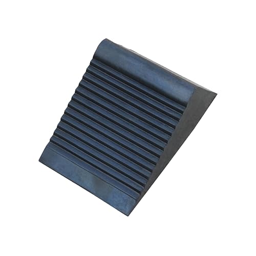 Cabilock 1Pc Portable Triangle Pad Slip Rubber Wheel Chock for Trucks and Cars Durable Wheel Stopper with Built Handle Essential Automotive Tool for Safe Parking