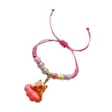 Lerpwige Elegante resina capibaras accesorio pulsera de cable tejida pulsera única perfecta para la individualidad y la expresión creativa