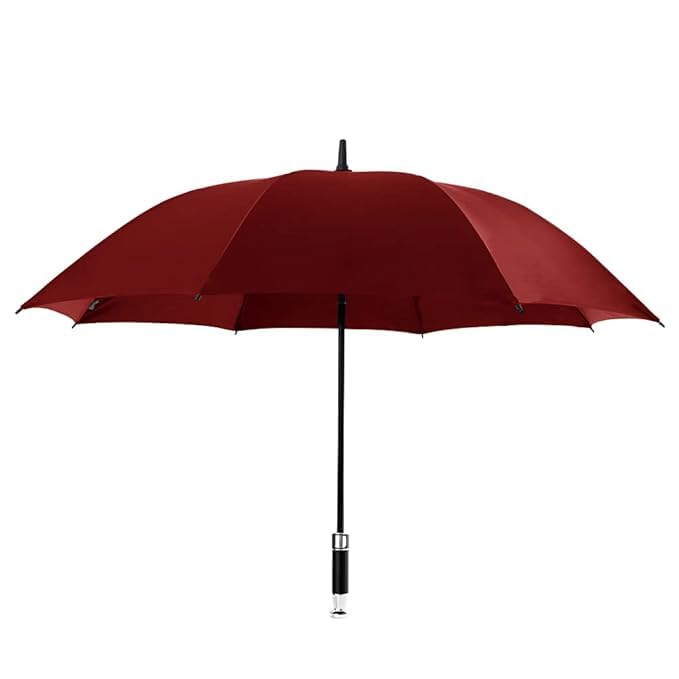 Umbrella Windproof Travel Umbrella - Wind Resistant, Light, Automatic, Strong Steel Shaft, Folding and Portable - Car, Purse Umbrellas for Rain - Men and Women Di (BERRY BLUE)-image-25