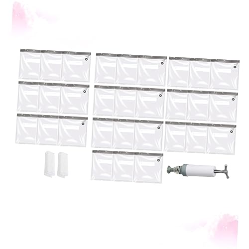 OFFSCH 13 Pack Vacuum Bags for Food Clips Pump for Camping Outdoor (10x21x22cm)