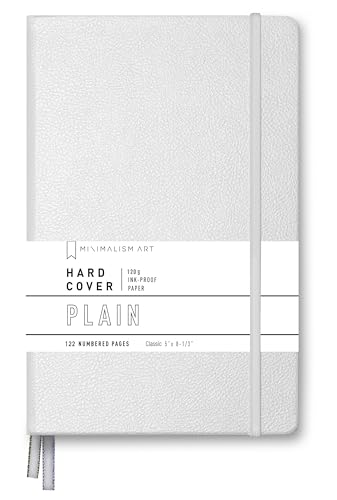 Carnet de notes A5 pages blanches Minimalism Art Journal carnet de voyage 124 pages