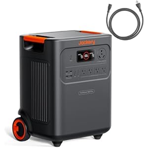 Jackery HomePower 3600 Plus Portable Power Station, 3600W AC Output, 3584Wh LFP Solar Generator, Expandable up to 21kWh, Essential Home Backup for Home Use, Emergencies, RV (Solar Panel Opti