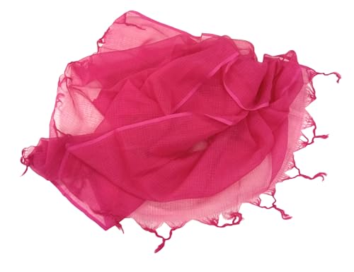 Image of Women Kota Doria Cotton Plain Full Length Dupatta - Soft, Light Weight and Transparent