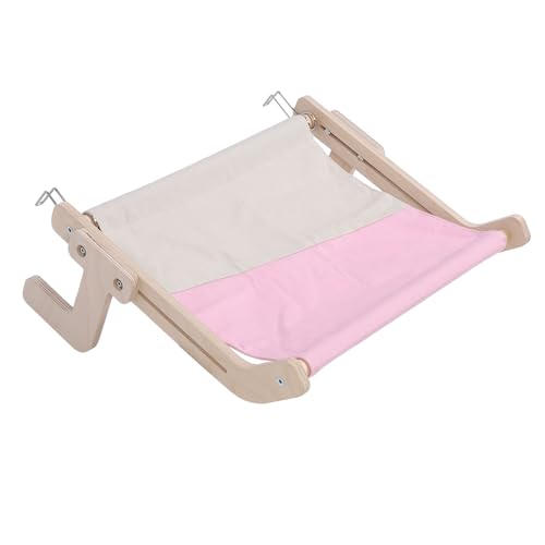 Cat Perch for Window Sill Wood Frame Robust Structure Comfortable Wall Mount Bedside Cat Window Seat Cat Hammock for Bedside Drawer Cabinet (Type 2)