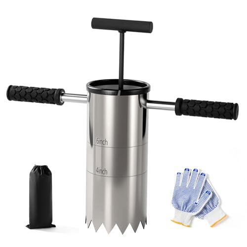 Yozlro Portable Golf Hole Cutter Detachable Non-Slip Handle, 4Inch & 6Inch USGA Standard - image 1