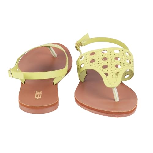Image of Metro Women Synthetic Leather Flat Sandal