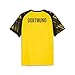 PUMA Mens BVB V Neck Short Sleeve Home Jersey Replica Casual - Yellow - Size L