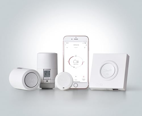 Danfoss Ally Smart Heizkörperthermostat - Zigbee Steuerung, kompatibel mit Alexa, einfache App-Bedienung