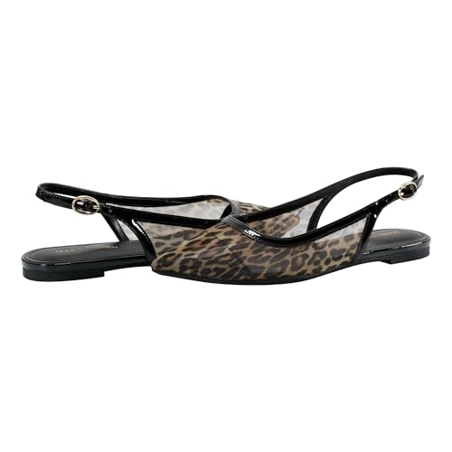 Marc Fisher Women's ERISA Ballet Flat, Leopard/Black 120, 102