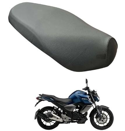 FZ-X Bike Seat Cover for Motorcycles, PU Leather Waterproof, Black, Protects from Rust and Dust-image-25