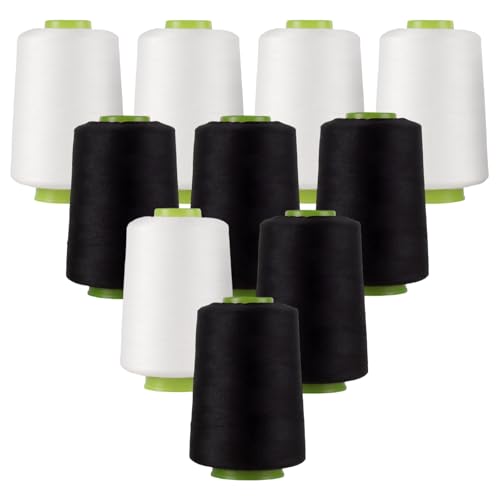 Pack de 10 conos de hilo de poliéster de 8000 yardas miniatura 1