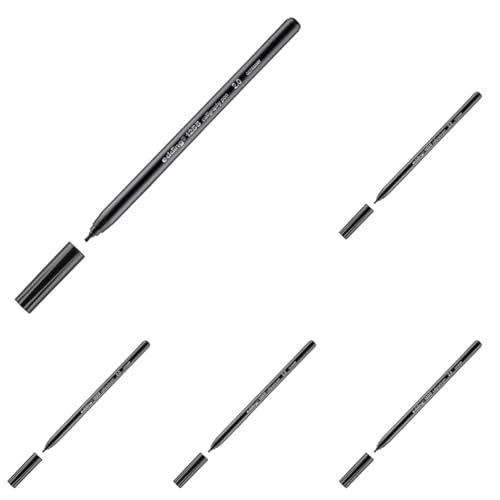 edding Kalligrafie-Stift 1255 calligraphy pen, 2,0 mm, schwarz (Packung mit 5)